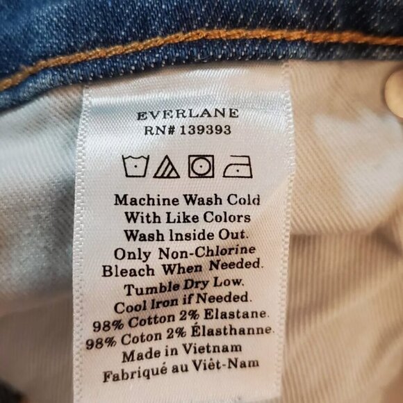 Everlane Denim - Ankle Mid Rise Skinny Women's Jeans Size 26 Ankle - Picture 5 of 5